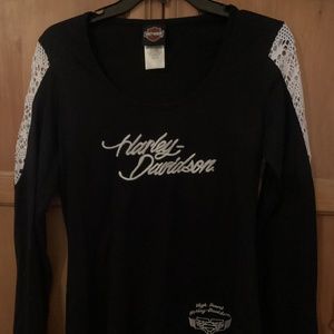 Harley Davidson woman’s long sleeve shirt with bling